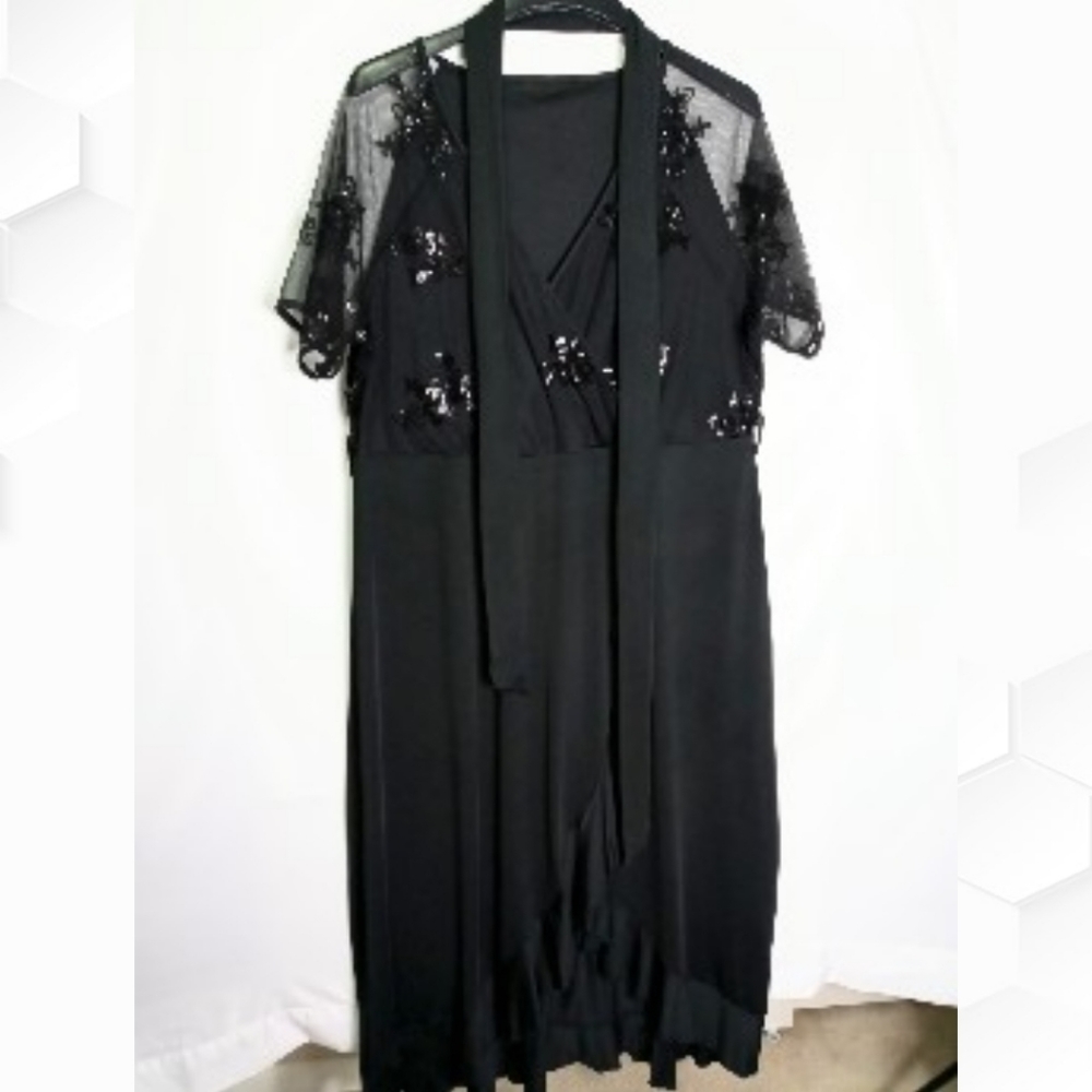 Milumia Plus Size Empire Waist Maxi Dress Ruffle